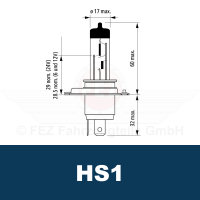 Halogenlampe - Scheinwerferlampe 12V 35/35W PX43t (HS1) Original (OSRAM)