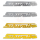 Schriftzug (Plakette aus Aluminium) f&uuml;r Knieblech / Beinschutz gebogen (Farben silber und gold, Ausf&uuml;hrungen poliert und matt) passend f&uuml;r KR51, KR51/1, KR51/2