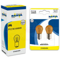 Gl&uuml;hlampe - Signallampe 12V 21W BAU15s (PY21W Amber) Standard (NARVA)