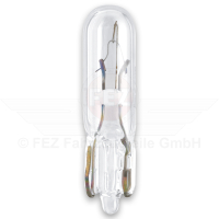 Glühlampe - Glassockellampe 12V  1.2W W2x4,6d...