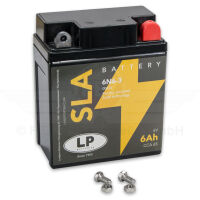 Batterie  6V  6,0Ah (Vlies - wartungsfrei) 6N6-3 "CCA 65" (LP Batteries)