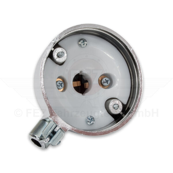 R&uuml;ckteil / Lampentr&auml;ger Blinker &Oslash;80mm (einzeln) ohne Blinkerkappe / Lichtaustritt "8580.23 &amp; 8580.23/1" (Kunststoff verchromt) MZ ETS, TS, ETZ, S50, S51, S70, SR50, SR80 (Import)